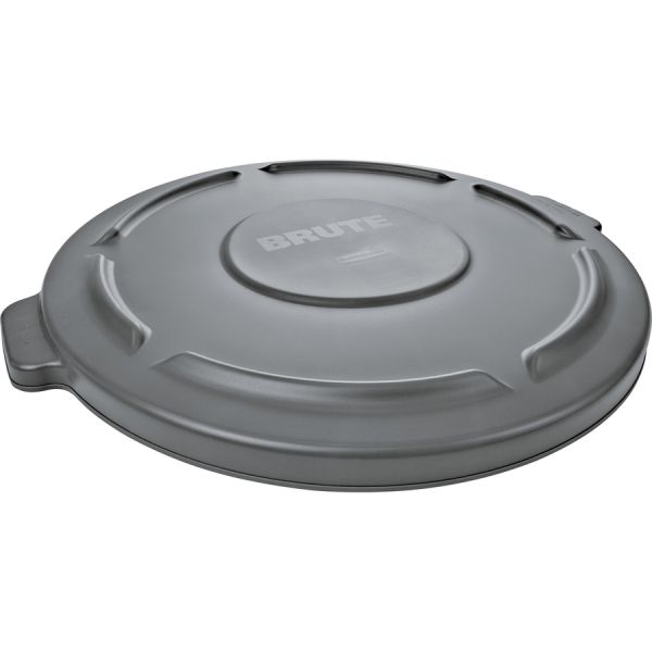 Rubbermaid Commercial Brute 44-Gallon Container Lid Plastic - 1 Each - Gray