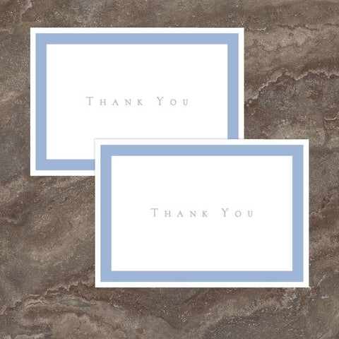 Great Papers! Periwinkle Thank You Note Cards with Envelopes, 4.875"x3.375", 50 Count