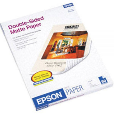 Epson Premium Matte Presentation Paper, 9 mil, 8.5 x 11, Matte Bright White, 50/Pack