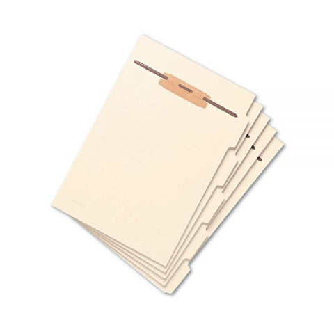 Smead Stackable Folder Dividers with Fasteners, Convertible End/Top Tab, 1 Fastener, Letter Size, Manila, 4 Dividers/Set, 50 Sets