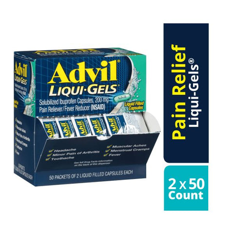 Advil Liqui-Gels Single Packets 50/ Pack