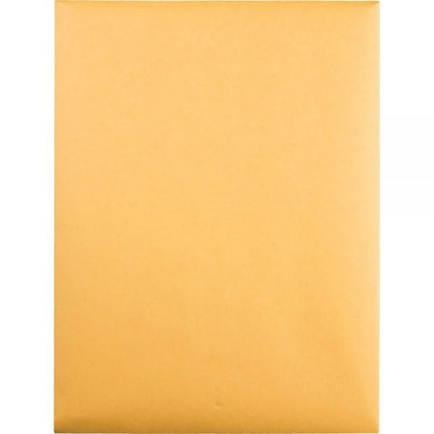 Quality Park Clasp Envelope, 32 lb Bond Weight Kraft, #10 1/2, Square Flap, Clasp/Gummed Closure, 9 x 12, Brown Kraft, 100/Box