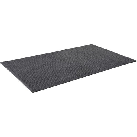 Genuine Joe Indoor Eternity Floor Mat 48" x 72" - Plastic, Rubber - Charcoal Gray