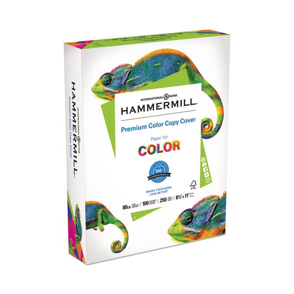 Hammermill Copier Digital Cover Stock, Extra Smooth, 80 lb., 8 1/2 x 11, Photo White, 250 Sheets