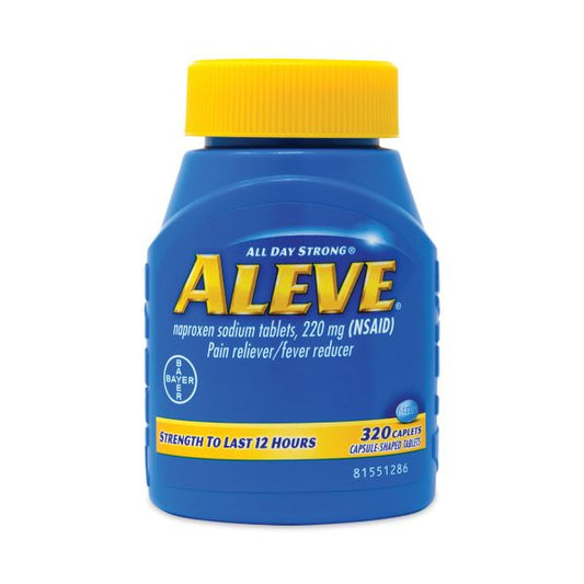 Aleve Pain Reliever Tablets 220 mg, 320/Bottle