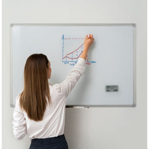 MasterVision Earth Gold Ultra Magnetic Dry Erase Boards, 36 x 48, White Surface, Silver Aluminum Frame