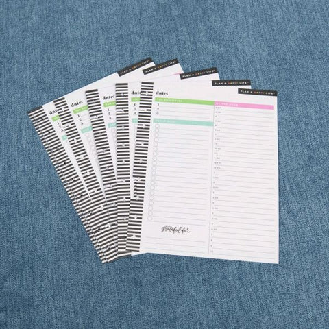 Happy Planner Classic Filler Paper, 40 Sheets, 7" x 9-1/4", Daily