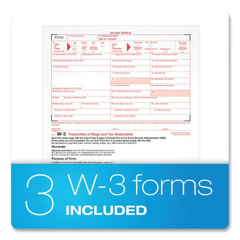 TOPS W-2 Tax Forms Kit, Fiscal Year: 2022, Six-Part Carbonless, 8.5 x 5.5, 2 Forms/Sheet, 24 Forms Total, 2021 Tax Season