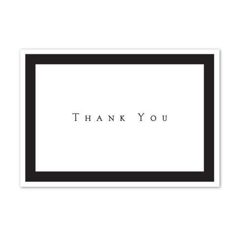 Great Papers! Tuxedo Black Thank You Note Card and Envelope, 4.875" x 3.375" (folded), 50 count