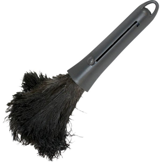 Genuine Joe GJO90218, Retractable Feather Duster, 1 Each, Brown Plastic/ Ostrich Feathers - Brown