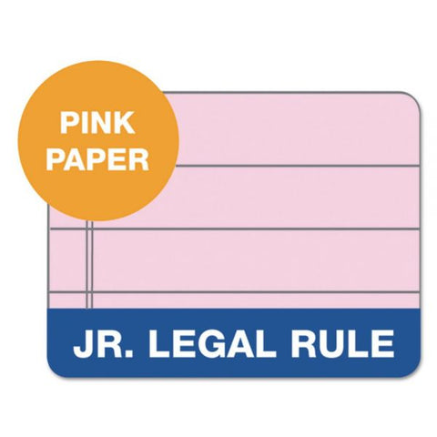 TOPS Prism + Colored Writing Pads, Narrow Rule, 50 Pastel Pink 5 x 8 Sheets, 12/Pack