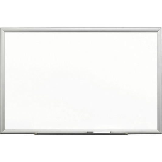 3M Porcelain Dry-Erase Board, Magnetic Porcelain Marker Board - Steel-Backed - 96" x 48" - 4 Dry-Erase Markers - Aluminum