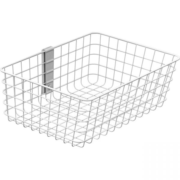 Ergotron SV Wire Basket, Large Large - 5 lb Weight Capacity - 19.9" Length x 17" Width x 13" Depth x 6" Height - White