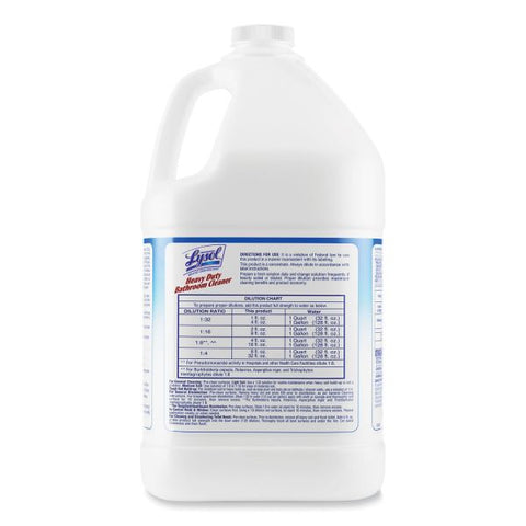 Professional LYSOL Brand Disinfectant Heavy-Duty Bathroom Cleaner Concentrate, 1 gal Bottle, 4/Carton