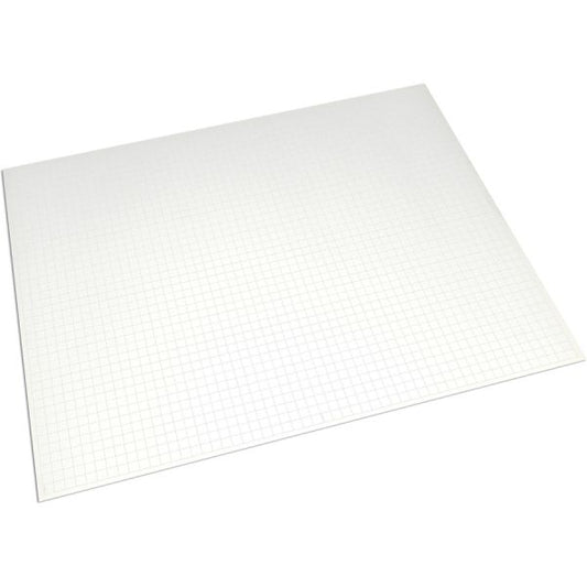 Ghostline Faint 1/2" Grid Foam Board Chart, Wood, Graph, Decoration, Home, Art, Office, Craft, School Project, Mounting, Display, ... x 22"Width x 187.5 milThickness x 28"Length - 5 / Carton - White - Foam, Polystyrene