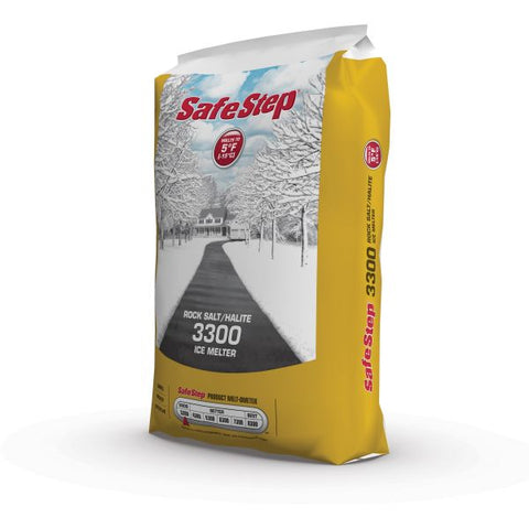 SafeStep 3300 Ice Melter 25 lb Size - Sodium Chloride, Rock Salt - 5&deg;F (-15&deg;C)