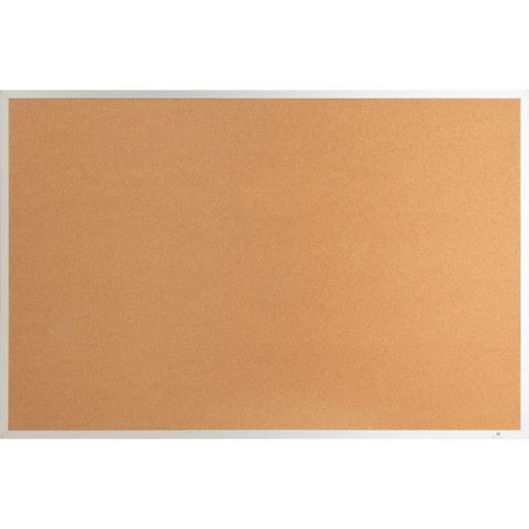 Lorell Aluminum Frame Cork Board 24" Height x 36" Width - Cork Surface - Long Lasting, Warp Resistant - Brown Aluminum Frame - 1 Each