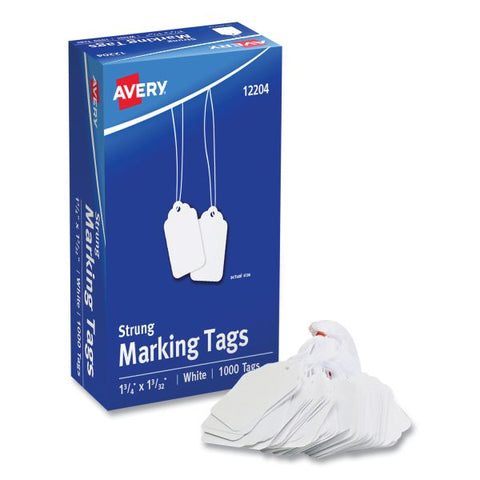 Avery Medium-Weight White Marking Tags, 1.75 x 1.09, 1,000/Box