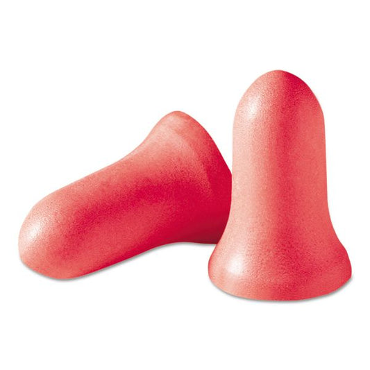 Howard Leight by Honeywell MAXIMUM Single-Use Earplugs, Cordless, 33NRR, Coral, 200 Pairs