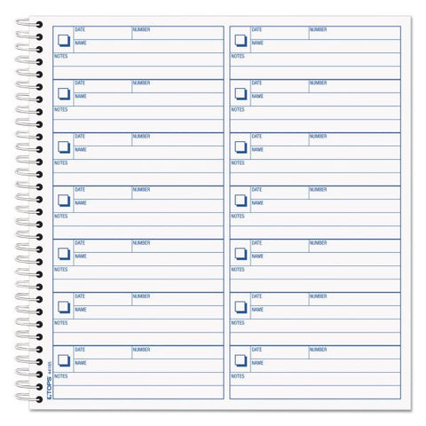 TOPS Voice Mail Message Book, One-Part (No Copies), 4 x 1.14, 14 Forms/Sheet, 1,400 Forms Total