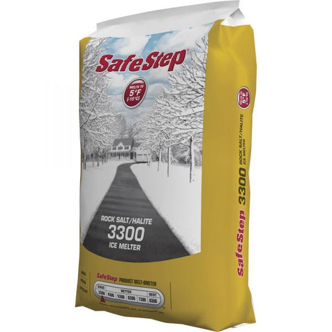 SafeStep 3300 Ice Melter Sodium Chloride, Rock Salt - 5&deg;F (-15&deg;C)