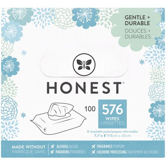 The Honest Company Honest Baby Wipes, Classic, Pack Of 576 Wipes