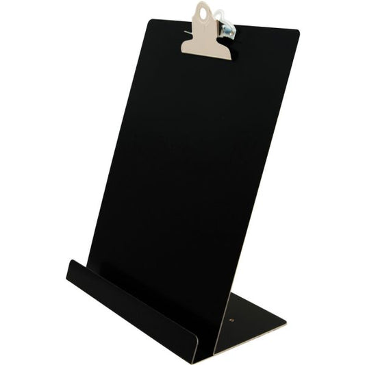 aunders Document/Tablet Holder Stand 12.3" x 9.5" x 5" - Aluminum - 1 Each - Black