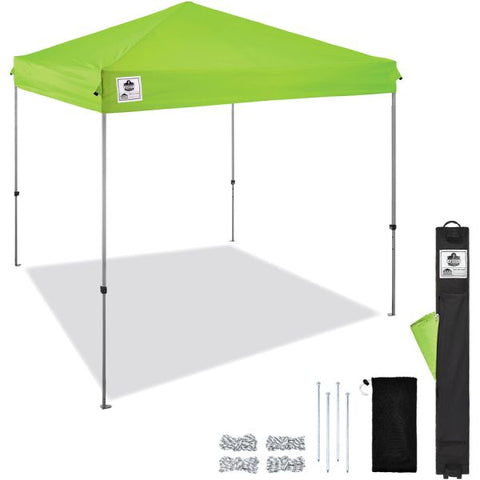 Ergodyne Instant Shelter Canopy Canopy StyleLime - Polyester, Polyurethane - Steel Frame