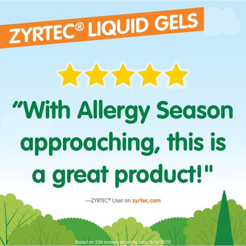 Zyrtec AllergyTablets For Runny Nose, Sneezing, Itchy Throat - 30 / Box