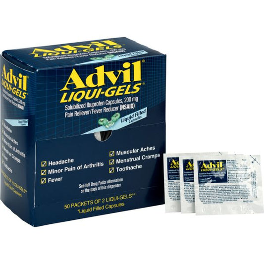 Advil Liqui-Gels Single Packets 50/ Pack