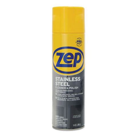 Zep Commercial Stainless Steel Polish, 14 oz Aerosol Spray