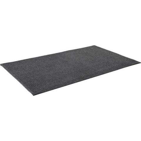 Genuine Joe Indoor Eternity Floor Mat 36" x 60" - Plastic, Rubber - Charcoal Gray