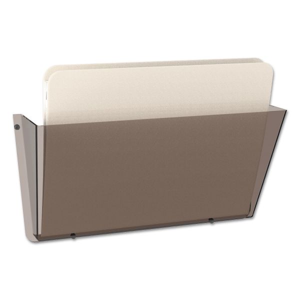 deflecto Unbreakable DocuPocket Wall File, Letter Size, 14.5" x 3" x 6.5", Smoke