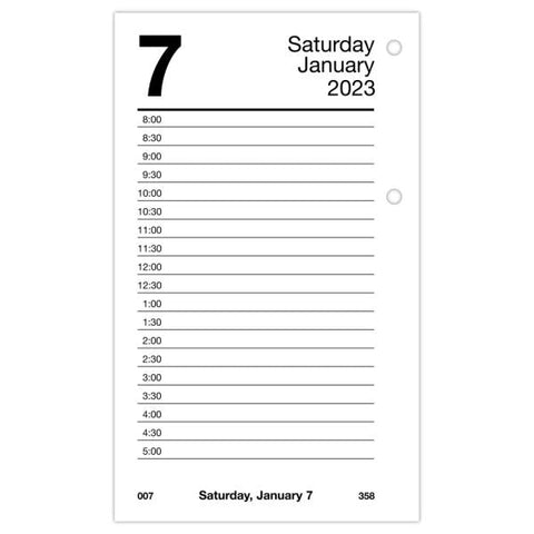 AT-A-GLANCE 2023 RY Daily Loose-Leaf Desk Calendar Refill, Standard, 3 1/2" x 6"