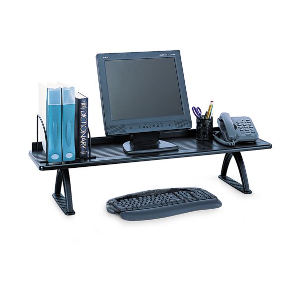 Safco Value Mate Desk Riser, 100 lb Capacity, 42 x 12.25 x 8.25, Black