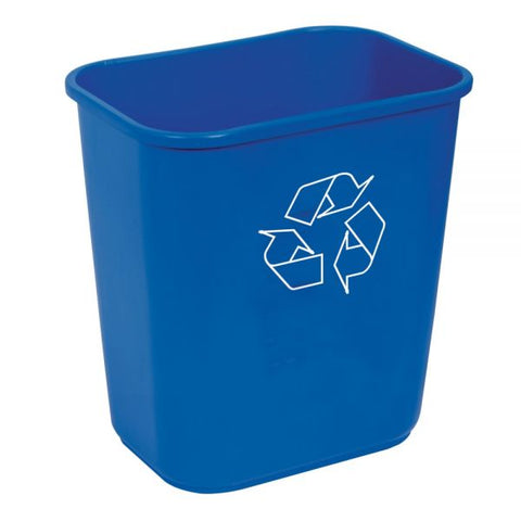 Highmark Recycling Bin, 3.25 Gallons, Blue