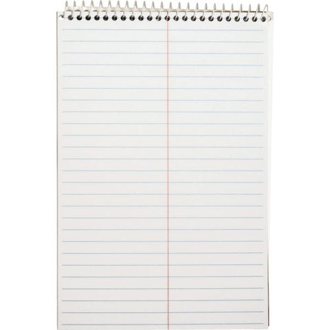 Business Source Steno Pad 6" x 9" - Gregg Ruled - White Paper - 60 Sheets/ Pad - 1 Each