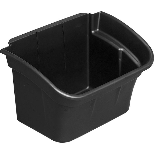 Rubbermaid Commercial Utility Cart 4-gallon Bin 17" Width x 12.5" Depth x 10.5" Height - Black