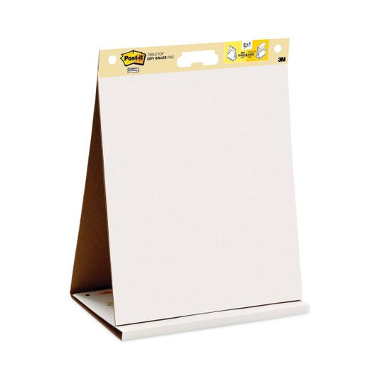 Post-it Easel Pads Dry Erase Tabletop Easel Unruled Pad, 20 x 23, White, 20 Sheets