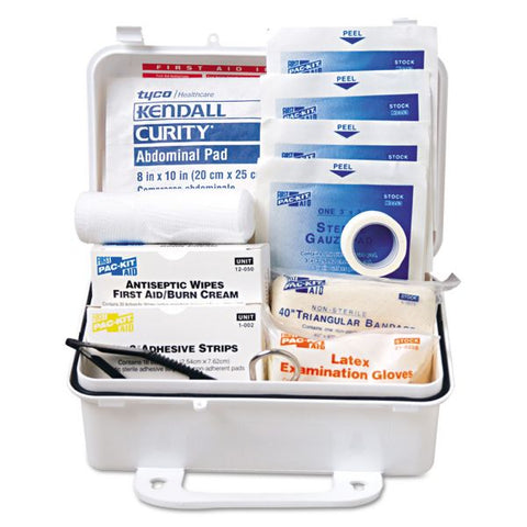 Pac-Kit ANSI #10 Weatherproof First Aid Kit, 57 Pieces, Plastic Case