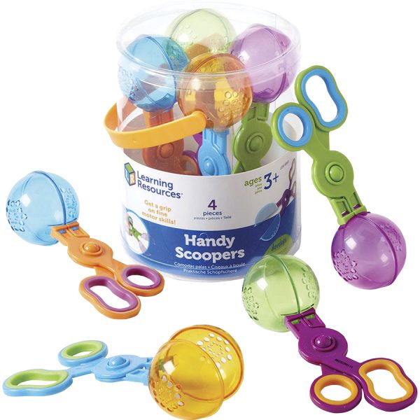 Learning Resources Handy Scoopers Theme/Subject: Learning, Fun - Skill Learning: Tactile Stimulation, Fine Motor, Eye-hand Coordination, Sensory Perception - 3 Year & Up - Translucent, Assorted