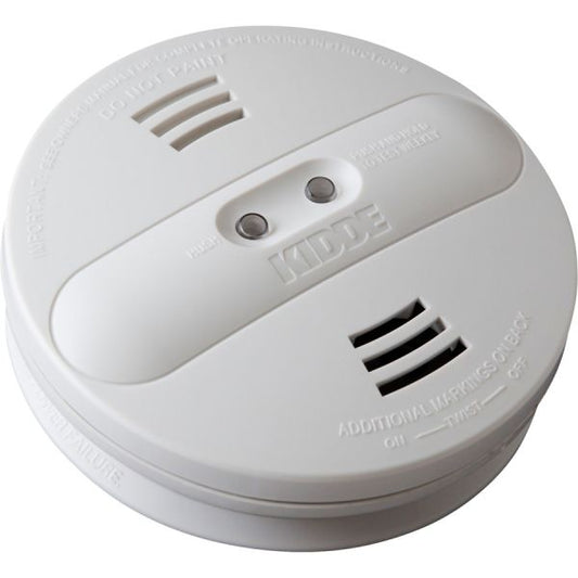 Kidde Dual-sensor Smoke Alarm 9 V - Audible, Visual - White