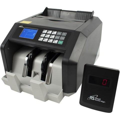 Royal Sovereign Back Load Bill Counter w/ Value Counting/Counterfeit Detection, 1400 Bills/Min