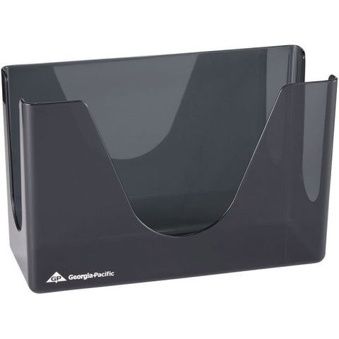 VISTA Paper Towel Dispenser 11.4" x 7.8" x 4.4" - Compatible With C-Fold & Big-Fold Towels - 250 Sheet Capacity - Plastic - Smoke