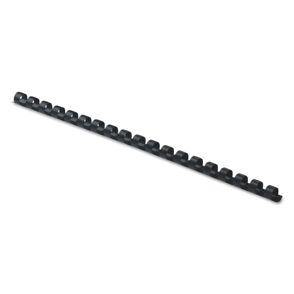 Fellowes Plastic Comb Bindings, 5/16" Diameter, 40 Sheet Capacity, Black, 100/Pack