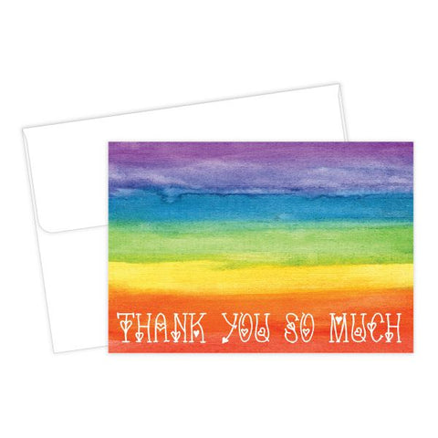 Great Papers! Rainbow Love Thank You Note Card and Envelope, 4.875" x 3.375", 20 count