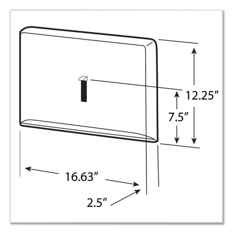 Scott Personal Seat Cover Dispenser, 16.6 x 2.5 x 12.3, Stainless Steel