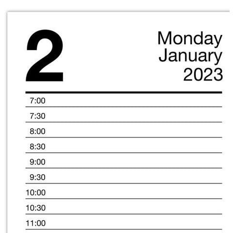 AT-A-GLANCE 2023 RY Daily Loose-Leaf Desk Calendar Refill, Standard, 3 1/2" x 6"