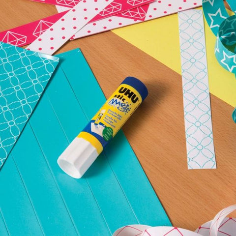 UHU Stic Permanent Glue Stick, 1.41 oz, Applies Blue, Dries Clear