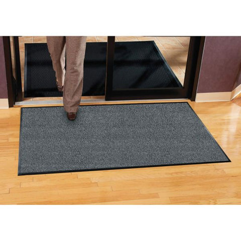 Genuine Joe Platinum Series Walk-Off Indoor Floor Mat 48" x 72" - Nylon - Gray